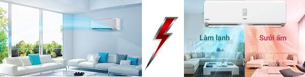 Nên mua điều hòa 1 chiều hay 2 chiều
