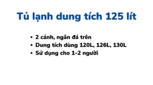 tủ lạnh 125 lít