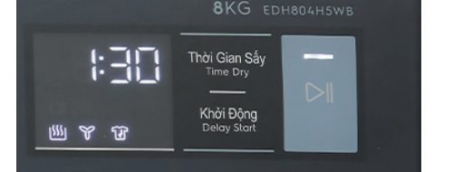 Ý nghĩa màn hình LED máy sấy Electrolux Ultimatecare 500
