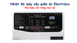 Nhiệt độ máy sấy quần áo Electrolux