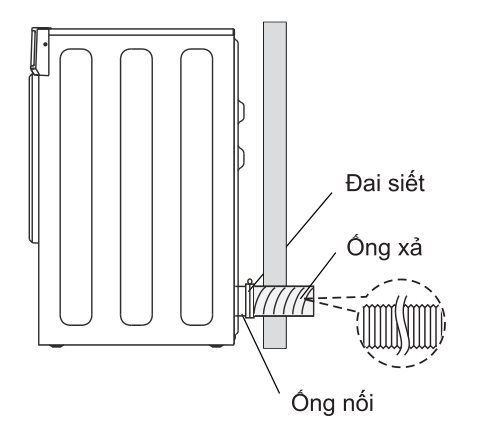 lắp ống xả khí vào máy sấy aqua thông hơi