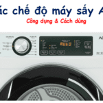 Các chế độ máy sấy quần áo Aqua: Công dụng & cách chỉnh