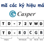 Ý nghĩa các ký hiệu máy sấy Casper | Mã model