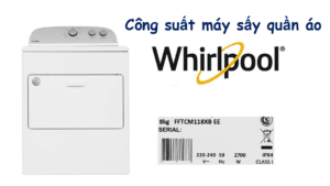 Công suất máy sấy quần áo Whirlpool