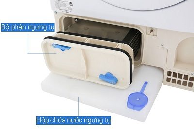 Vệ sinh bộ ngưng tụ và ngăn chứa nước máy sấy Candy