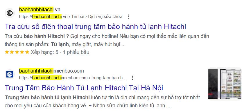 cách nhận biết trung tâm bảo hành hitachi giả mạo