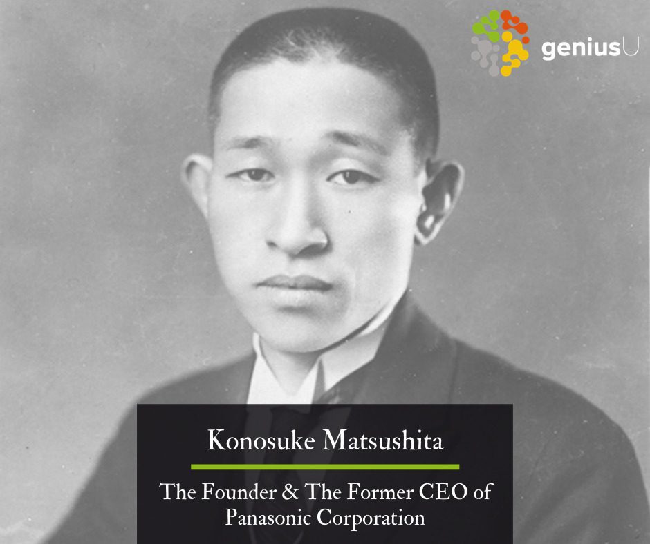 chân dung Konosuke Matsushita thời trẻ
