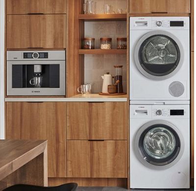 Cách xếp chồng máy sấy bơm nhiệt LG lên máy giặt