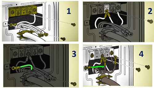 Nối dây cấp nguồn ổ cắm 4 dây