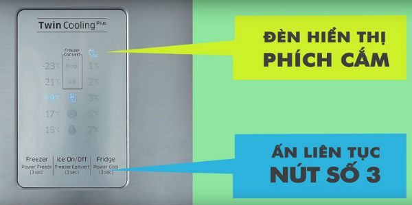 Tắt ngăn mát đơn giản chỉ trong một thao tác