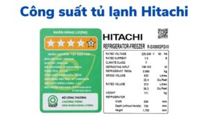Công suất tủ lạnh Hitachi