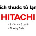 Kích thước tủ lạnh 2 – 3 – 4 – 6 cánh Hitachi | Có Side by Side