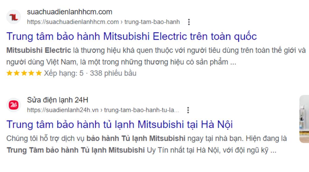 Nhận biết trạm bảo hành giả mạo Mitsubishi Electric