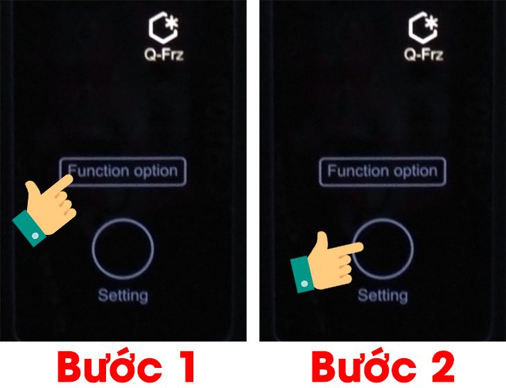 hướng dẫn sử dụng tủ lạnh Aqua 2 cánh bật chức năng cấp đông nhanh