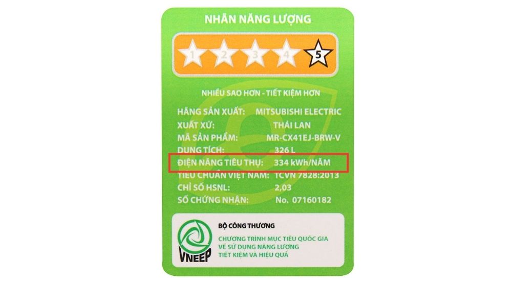 Cách xem điện năng tiêu thụ của tủ lạnh Mitsubishi