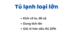 Tủ lạnh to, loại dung tích lớn