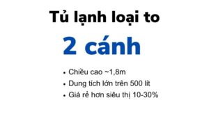 Tủ lạnh to 2 cánh