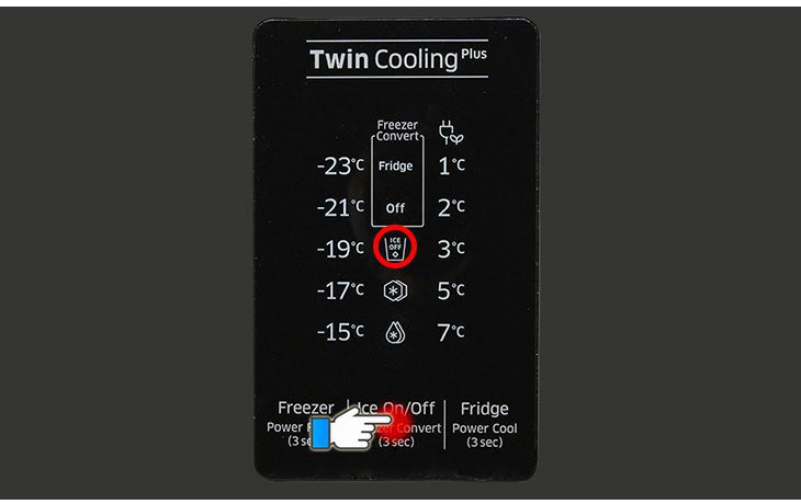 Chưa bật tính năng làm đá