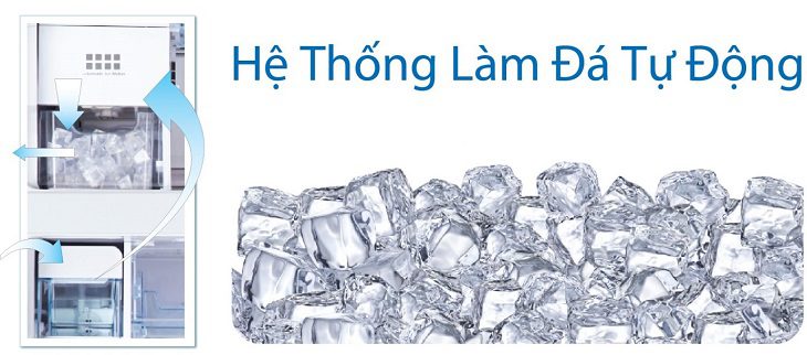 hệ thống làm đá tự động trên tủ lạnh