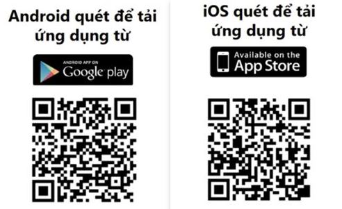 quét qr cài app escasper trên cả android và ios