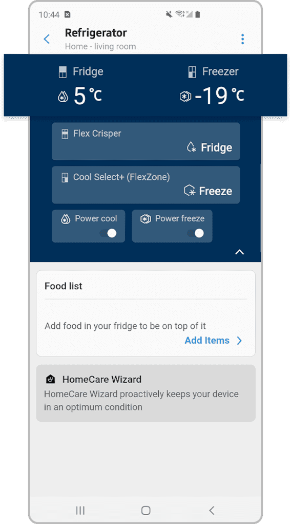 refrigerator smartthings temperature settings