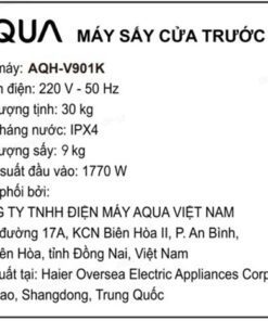 Máy sấy Aqua AQH-V901K PS - hình số 5