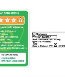 Máy giặt Electrolux EWF1343R7WC - hình số 8