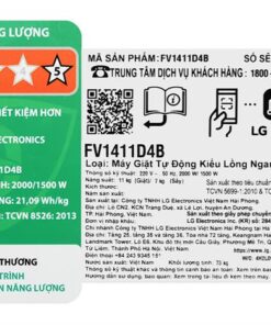 Máy giặt sấy LG FV1411D4B - hình số 9