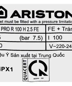 Bình nóng lạnh Ariston PRO R 100 H - hình số 8
