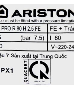 Bình nóng lạnh Ariston PRO R 80H 2.5 FE - hình số 8