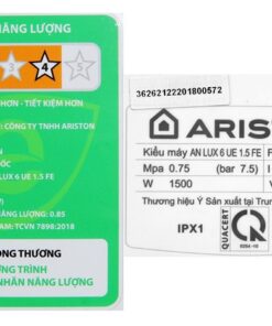 Bình nóng lạnh Ariston AN LUX 6 UE 1.5 FE - hình số 8