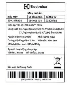 Máy lọc không khí Electrolux EDH14TRBD2 - hình số 16