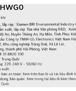 Máy lọc không khí LG AS60GHWG0 - hình số 12