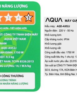 Máy giặt Aqua AQD-A952J BK - hình số 9