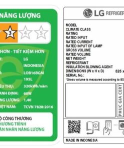 Tủ lạnh LG LOB16BGM - hình số 7