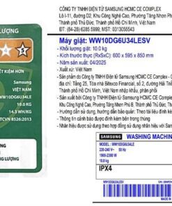 Máy giặt Samsung WW10DG6U34LESV - hình số 6