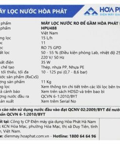 Máy lọc nước Hòa Phát HPU488 - hình số 11