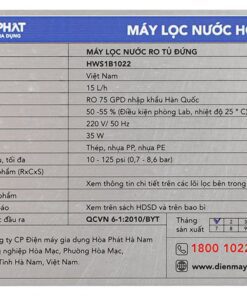Máy lọc nước Hòa Phát HWS1B - hình số 8