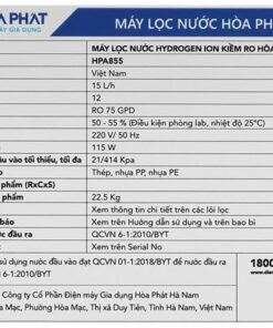 Máy lọc nước Hòa Phát HPA855 - hình số 7
