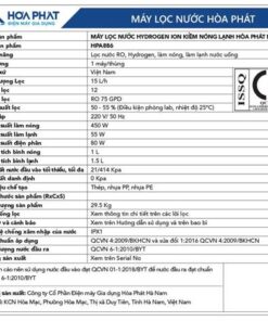 Máy lọc nước Hòa Phát HPA886 - hình số 6