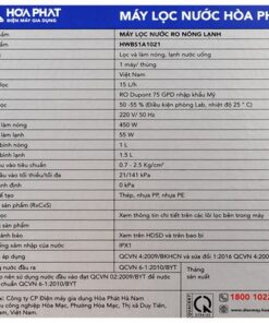 Máy lọc nước Hòa Phát HWBS1A - hình số 8