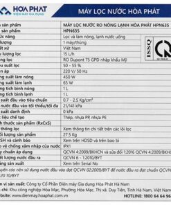 Máy lọc nước Hòa Phát HPN635 - hình số 7