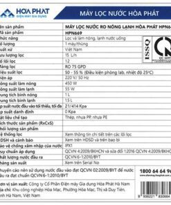 Máy lọc nước Hòa Phát HPN669 - hình số 7