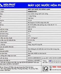 Máy lọc nước Hòa Phát HWBS3A - hình số 8
