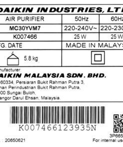 Máy lọc không khí Daikin MC30YVM7 - hình số 13