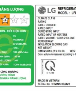 Tủ lạnh LG LFD58BLMA - hình số 8