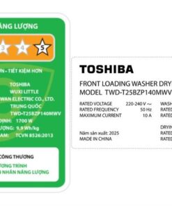 Máy giặt sấy Toshiba TWD-T25BZP140MWV(MG) - hình số 5