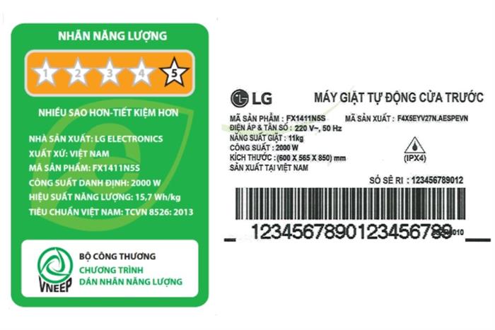 - Máy giặt LG FX1411N5S - hình số 8