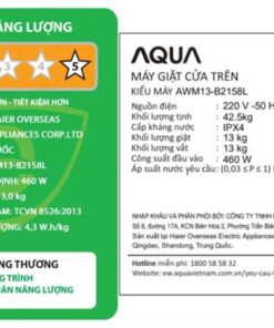 Máy giặt Aqua AWM13-B2158L(B) - hình số 8