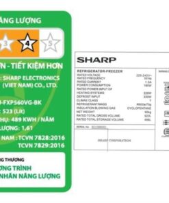 Tủ lạnh Sharp SJ-FXP560VG-BK - hình số 3